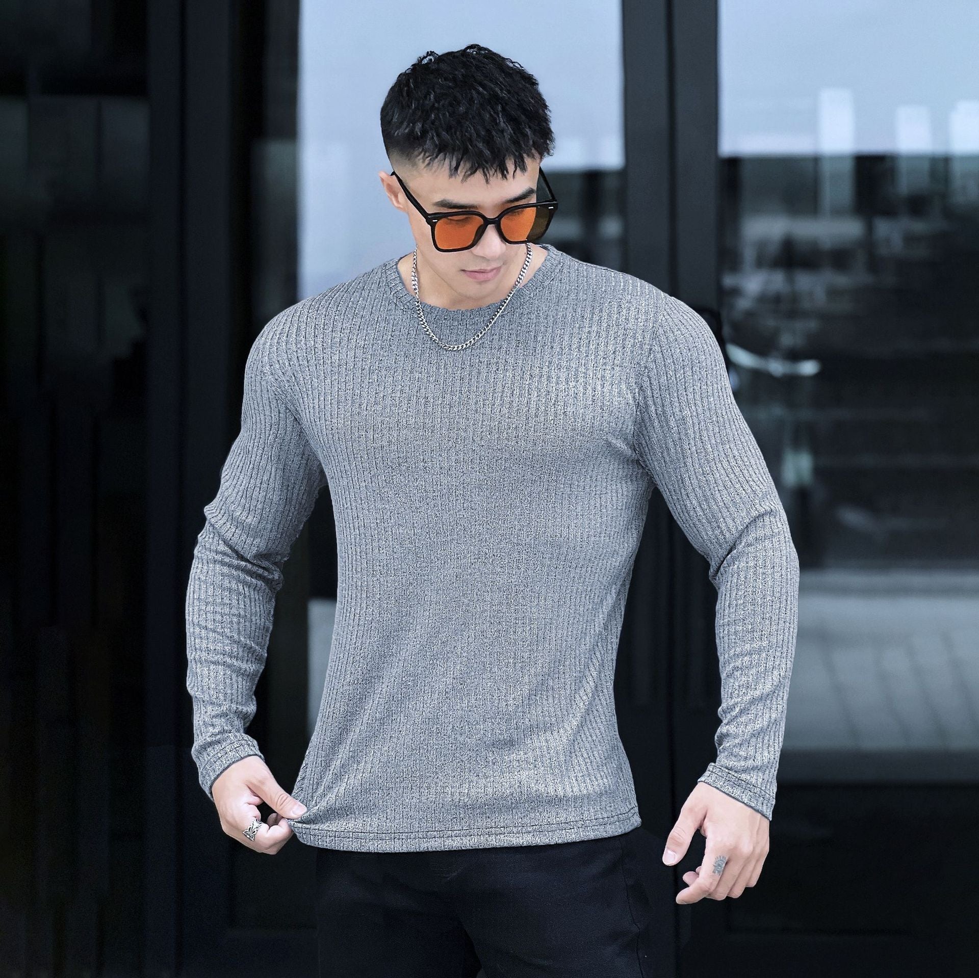 Mens Bodybuilding Workout T-shirt Gym Training Outdoor