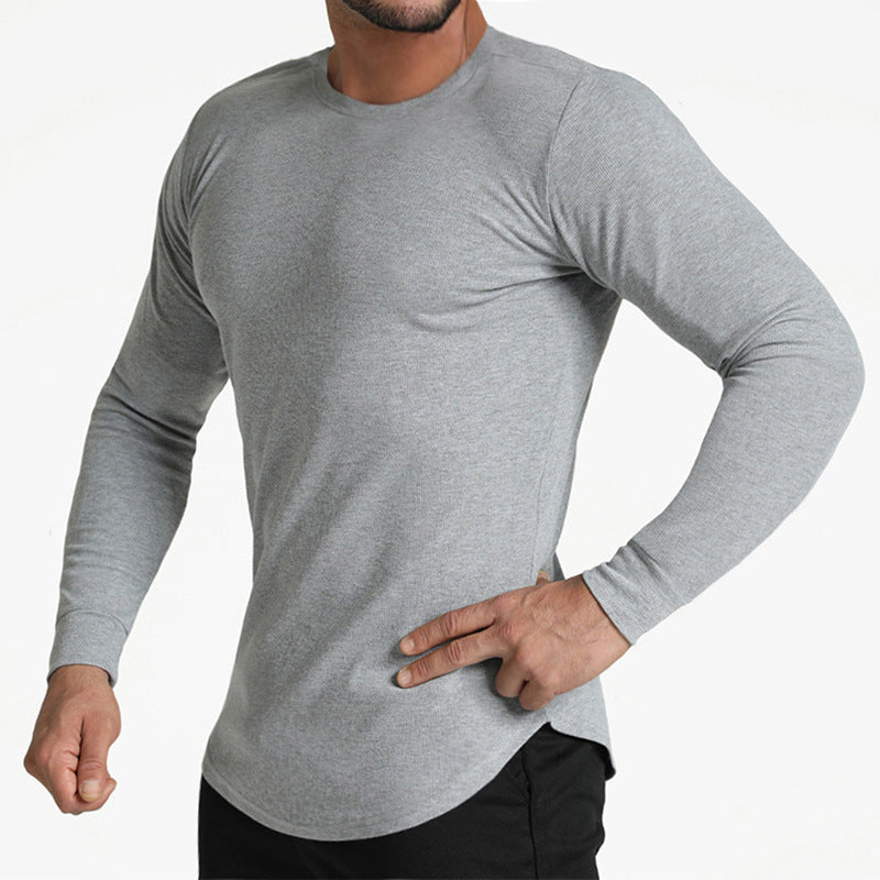 Mens Sports Workout Long-Sleeved T-shirt Gym Outdoor New Arrival
