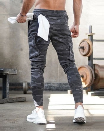 Men's Camouflage Fitness Workout Pants Gym Outdoor