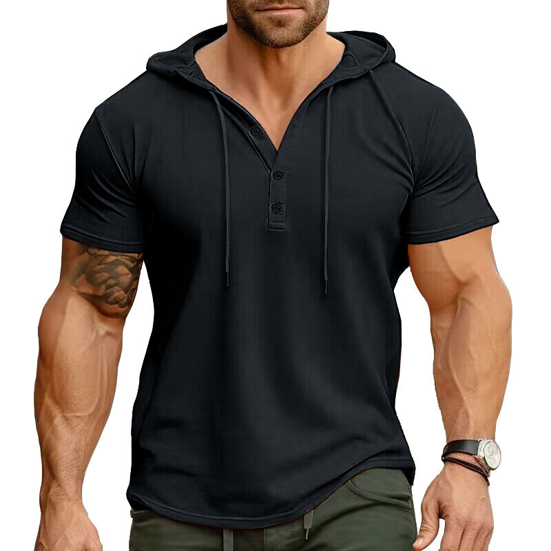 Men's Exercise Workout Short Sleeve T-shirt Gym Tee