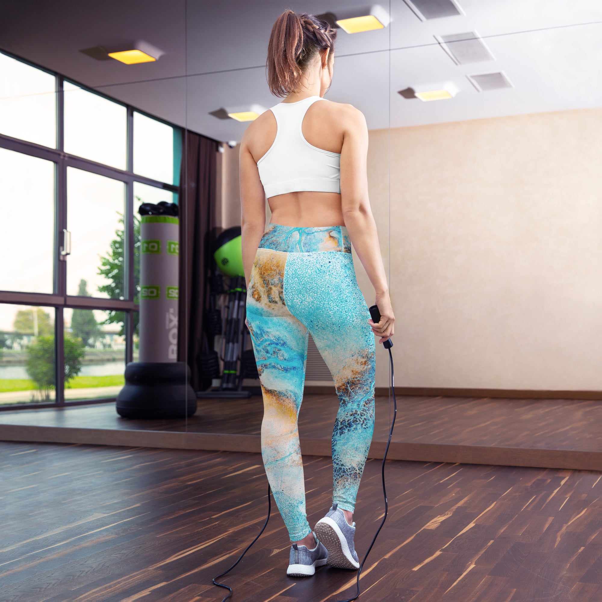 Women's Workout Leggings Gym Training Printed Legging