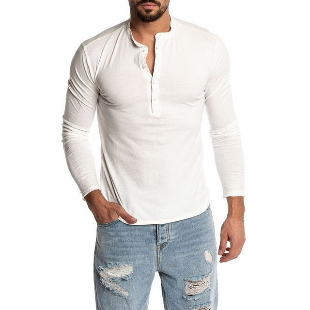 Men Workout Sports Long Sleeve O-neck T-shirts New Arrival