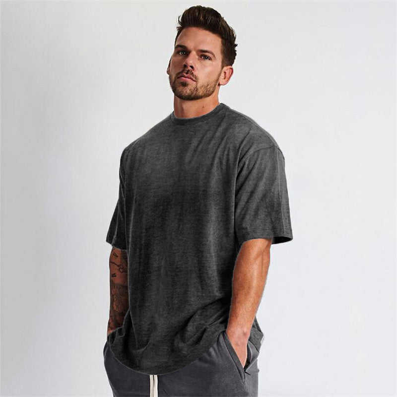 Men's Oversized Fit Short Sleeve T-shirt Outdoor Workout