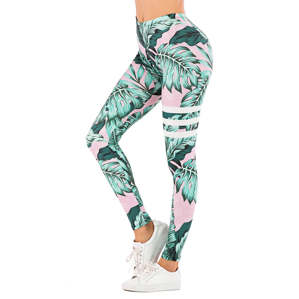Women Printed yoga pants outdoor sports leggings
